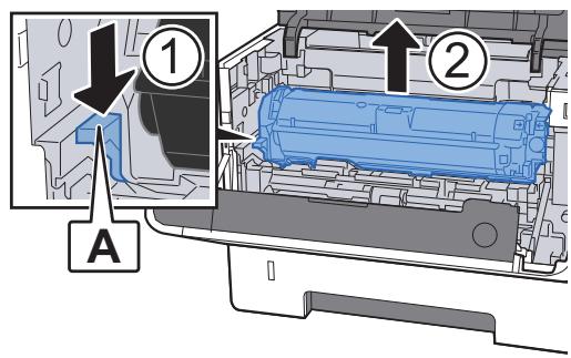 KYOCERA M6635CIDN - Soulever le développeur avec la cartouche de toner pour les sortir de la machine. - 1