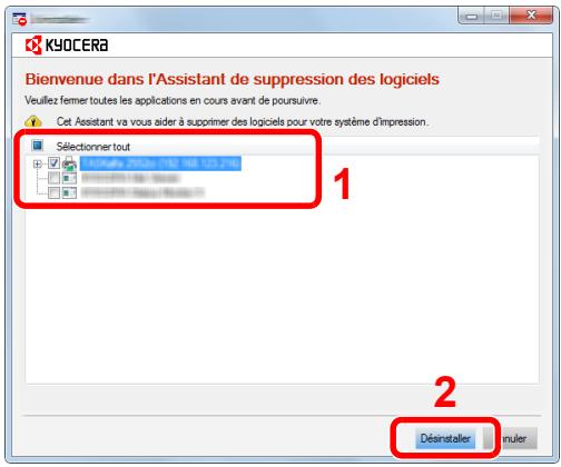 KYOCERA M6635CIDN - Désinstaller le logiciel. - 1