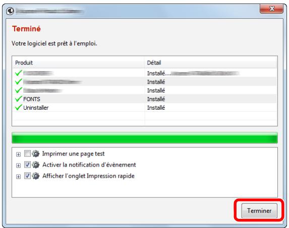 KYOCERA M6635CIDN - Terminer l'installation. - 1