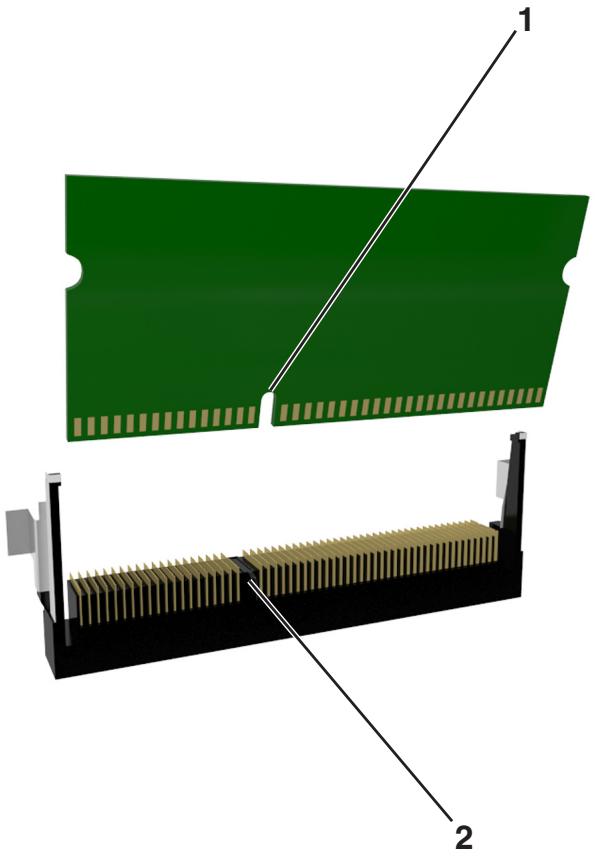 LEXMARK CX310 - Installation d'une carte mémoire - 2