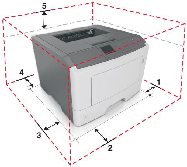 LEXMARK MX910 - MX911DE - MX912DE - Sélection d'un emplacement pour l'imprimante - 1