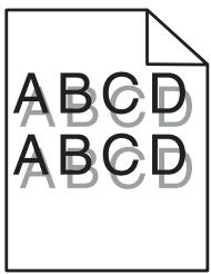 LEXMARK MX910 - MX911DE - MX912DE - Des images ombrées apparaissent sur les impressions - 1