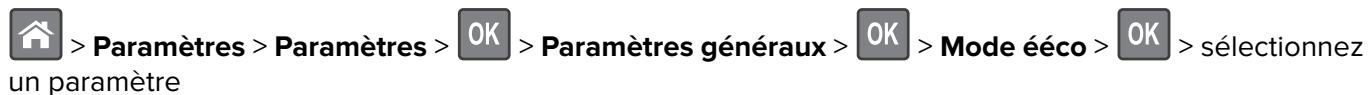 LEXMARK MS911DE - Utilisation du mode Eco - 1