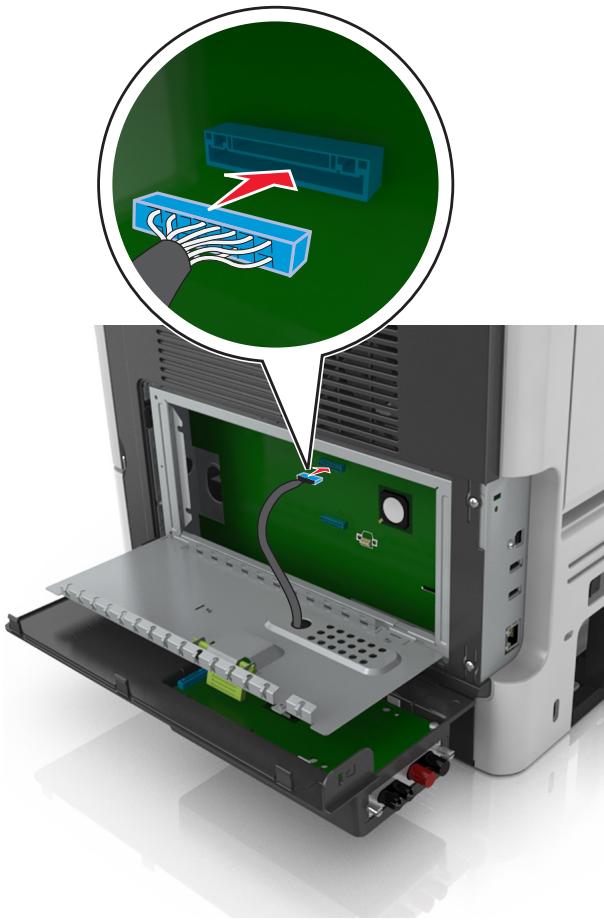 LEXMARK MS911DE - Installation d'un port Internal Solutions Port - 14