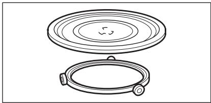 AEG-ELECTROLUX KME761000M - Ensemble du plateau tournant - 2