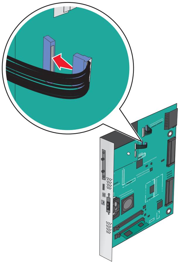 LEXMARK MX710D - MX711D - MX717DE - MX718DE - Installation d'un port internal solutions port - 6