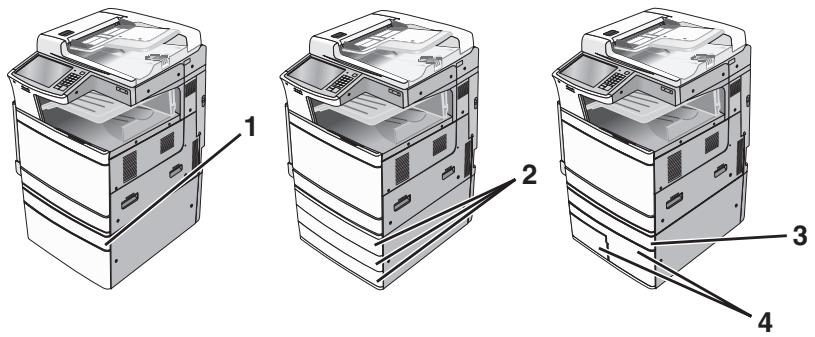 LEXMARK MX710D - MX711D - MX717DE - MX718DE - Modèles configurés - 1