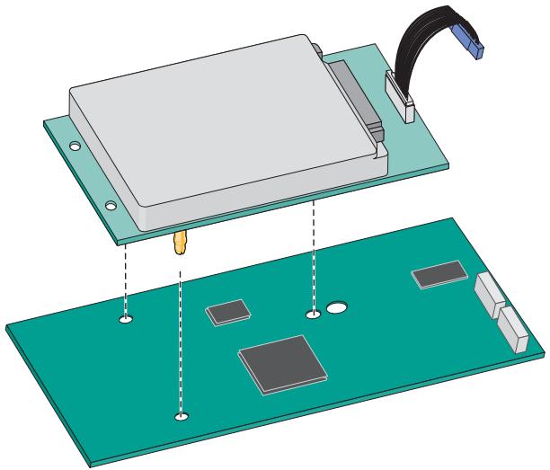LEXMARK MX710D - MX711D - MX717DE - MX718DE - Installation d'un disque dur sur l'imprimante - 4