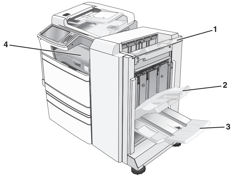 LEXMARK MX710D - MX711D - MX717DE - MX718DE - Fonctionnalités de finition prises en charge - 1