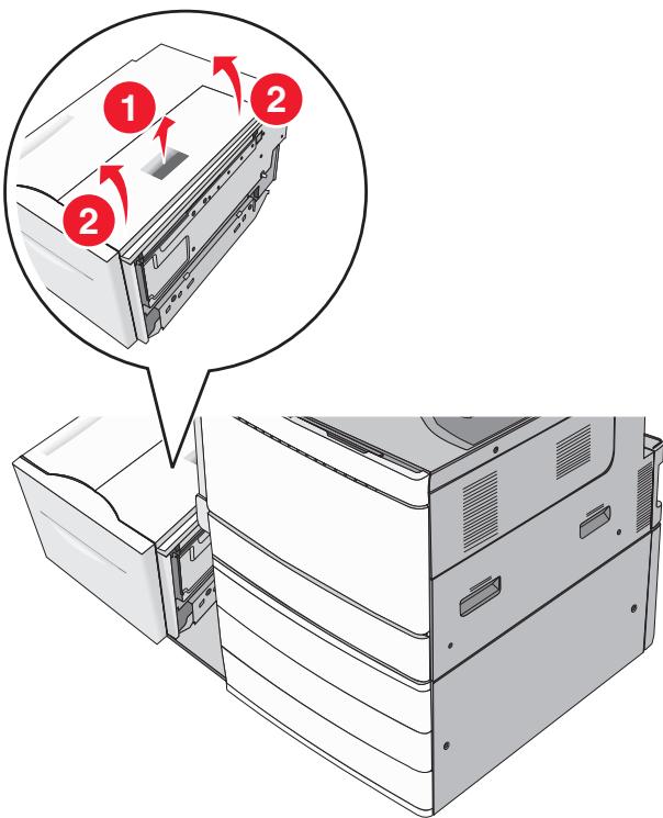 LEXMARK MX710D - MX711D - MX717DE - MX718DE - Bourrage papier sous la capot supérieur - 2