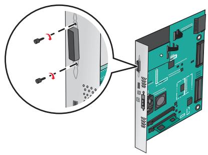LEXMARK MX710D - MX711D - MX717DE - MX718DE - Installation d'un port internal solutions port - 7