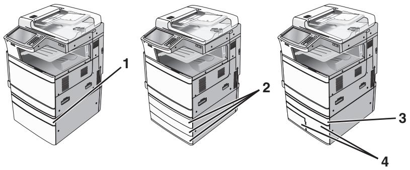 LEXMARK X950DE  -  X952DE -  X954D - Modèles configurés - 1