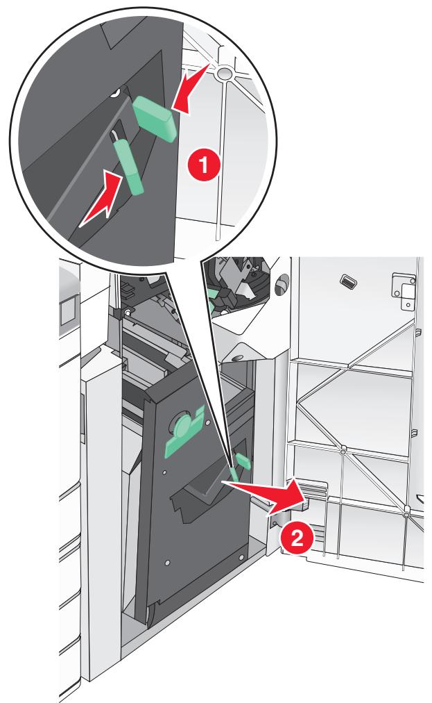 LEXMARK X950DE  -  X952DE -  X954D - Remplacement de la cartouche d'agrafes dans l'unité d'agrafage de livrets - 2