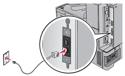 LEXMARK X950DE  -  X952DE -  X954D - Connexion à une ligne téléphonique analogue - 1