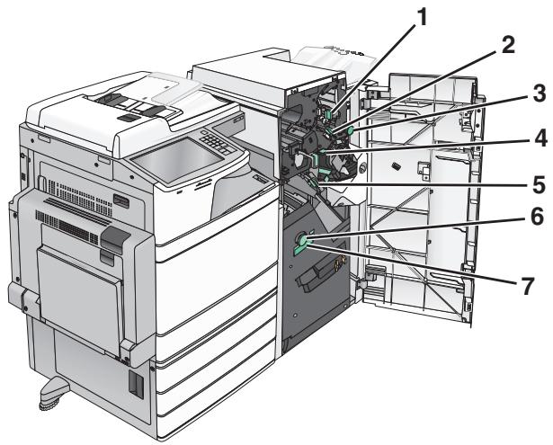 LEXMARK X950DE  -  X952DE -  X954D - Bourrage derrière la porte G - 2