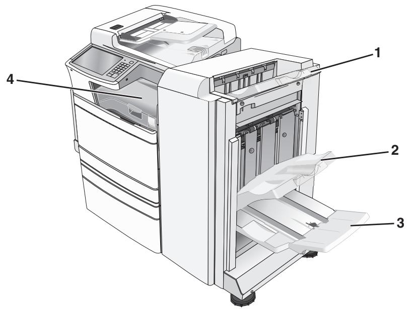 LEXMARK X950DE  -  X952DE -  X954D - Fonctionnalités de finition prises en charge - 1