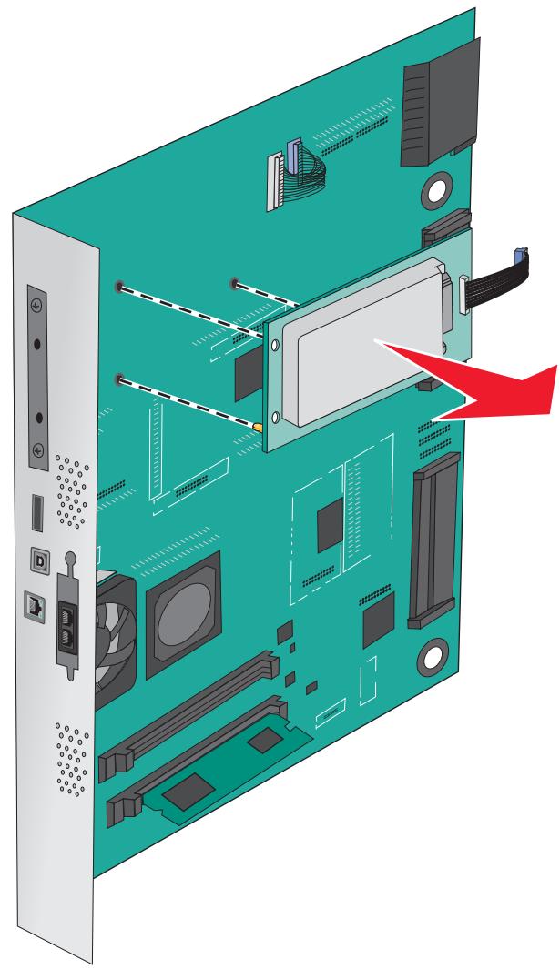 LEXMARK X950DE  -  X952DE -  X954D - Retrait du disque dur de l'imprimante - 2