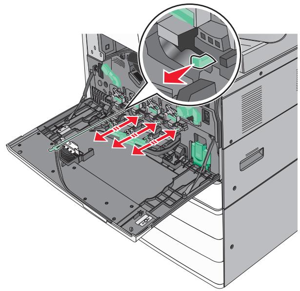 LEXMARK X950DE  -  X952DE -  X954D - Remplacement de la bouteille de récapération de toner - 7