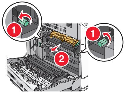 LEXMARK X950DE  -  X952DE -  X954D - Bourrage derrière la porte A - 3