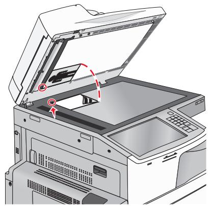 LEXMARK X950DE  -  X952DE -  X954D - Vitre du scanner - 2