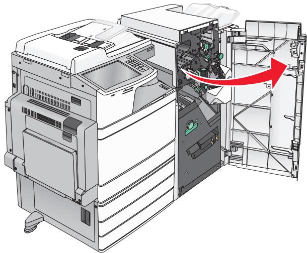 LEXMARK X950DE  -  X952DE -  X954D - Remplacement de la cartouche d'agrafes dans l'unité d'agrafage de livrets - 1