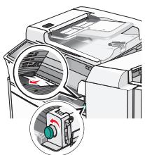 LEXMARK X950DE  -  X952DE -  X954D - Bourrage derrière le volet F (transport du papier) - 3