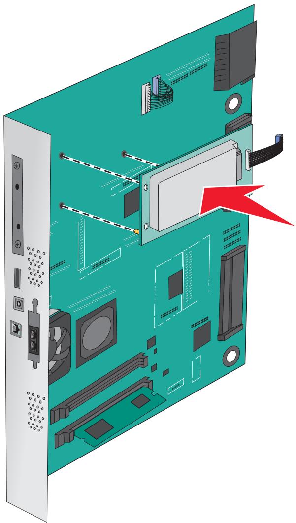LEXMARK X950DE  -  X952DE -  X954D - Installation d'un disque dur sur l'imprimante - 6
