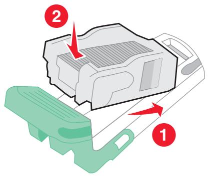 LEXMARK X950DE  -  X952DE -  X954D - Remplacement de la cartouche d'agrafes dans l'agrafeuse standard - 5