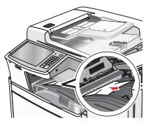 LEXMARK X950DE  -  X952DE -  X954D - Bourrage derrière le volet F (transport du papier) - 2