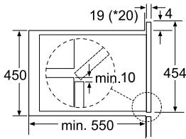 ROSIERES RMG 281 L  -  RMG 281 PN -  RMG 201 IN -  RMG200MIN - Encastrement - 3