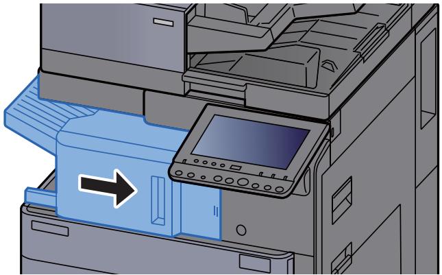 KYOCERA TASKALFA 3511I - Retirer le bac de récupération de perforation. - 4