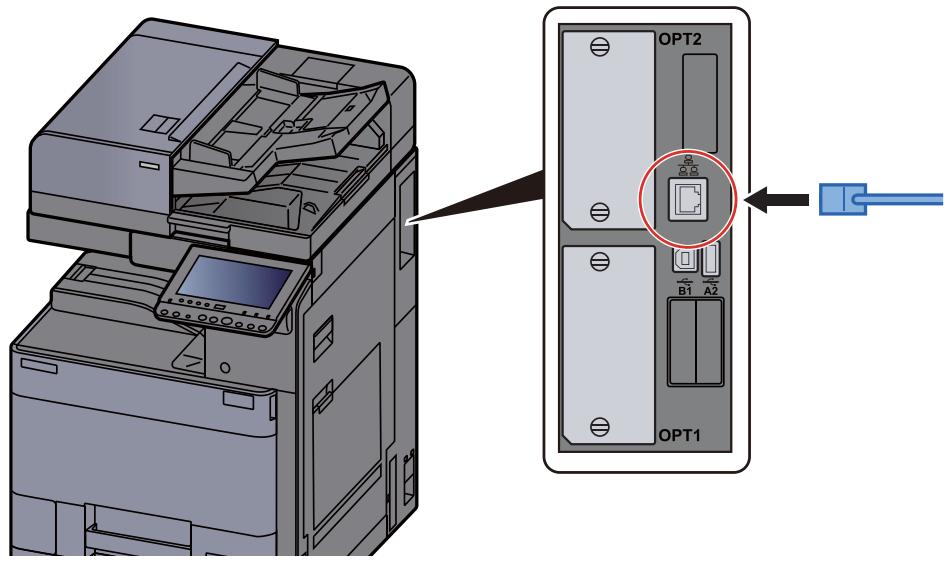 KYOCERA TASKALFA 3511I - Raccorder le câble à la machine. - 1