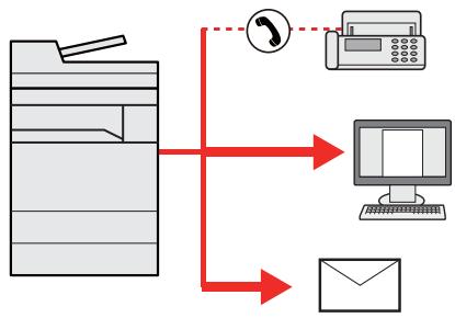 KYOCERA TASKALFA 3511I - Envoi vers différents types de destinataires (Envoi multiple) - 1