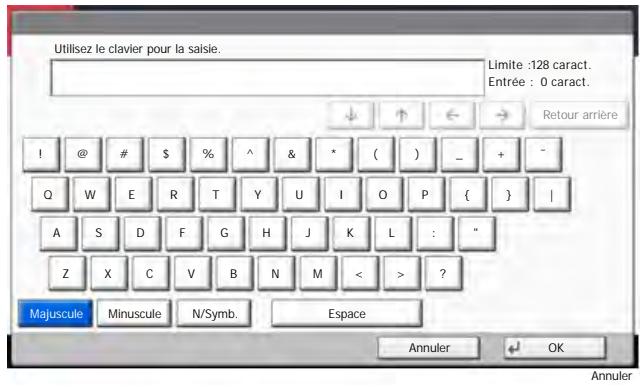 KYOCERA TASKALFA 3511I - Écran de saisie en majuscules - 1