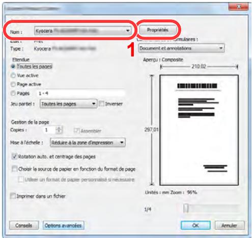 KYOCERA TASKALFA 3511I - Configurer les paramètres. - 1