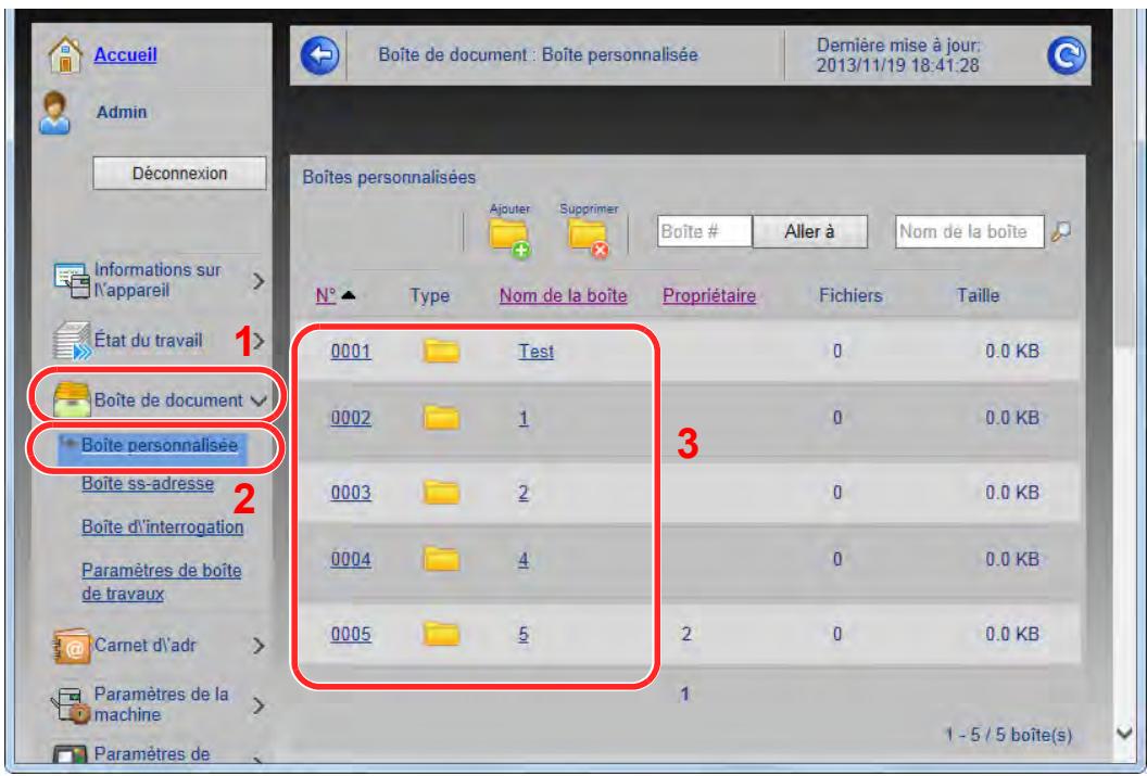 KYOCERA TASKALFA 306CI - Afficher l'écran. - 1