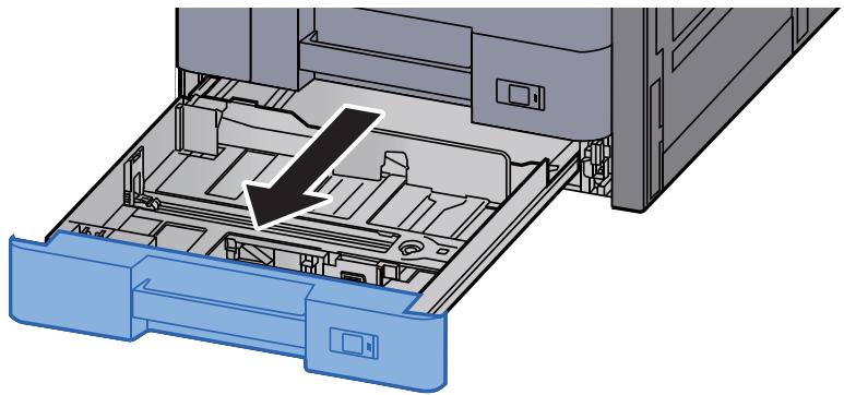 KYOCERA TASKALFA 306CI - Sortir entièrement le magasin de la machine. - 1