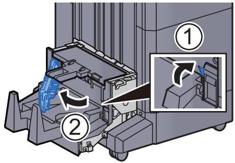 KYOCERA TASKALFA 306CI - Élimination des agrafes coincées dans l'unité de pliage - 10