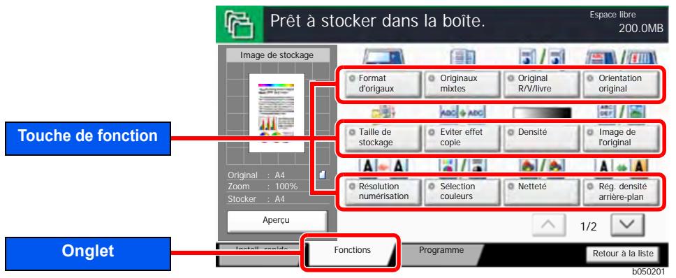 KYOCERA TASKALFA 306CI - Boîte personnalisée (Stocker fichier, Impression, Envoyer) - 1