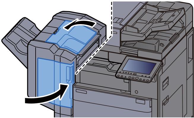 KYOCERA TASKALFA 306CI - Élimination des agrafes coincées dans le module de finition 1000 feuilles - 12