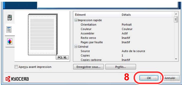 KYOCERA TASKALFA 306CI - Enregistrer le format de papier. - 3