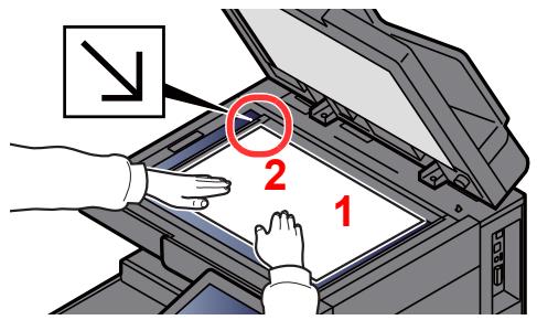 KYOCERA TASKALFA 306CI - Mise en place des originaux sur la glace d'exposition - 1