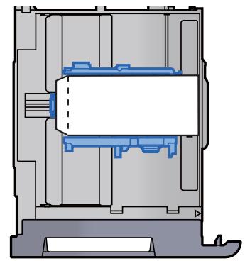 KYOCERA TASKALFA 306CI - Charger l'enveloppe avec la face à imprimer vers le haut. - 1