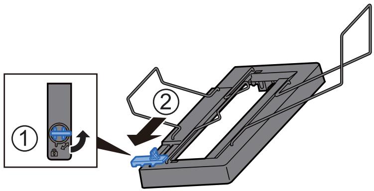 KYOCERA TASKALFA 306CI - Installer le plateau pour bannière. - 1