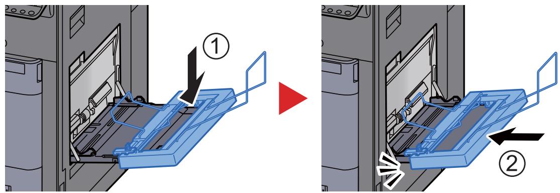 KYOCERA TASKALFA 306CI - Installer le plateau pour bannière. - 2