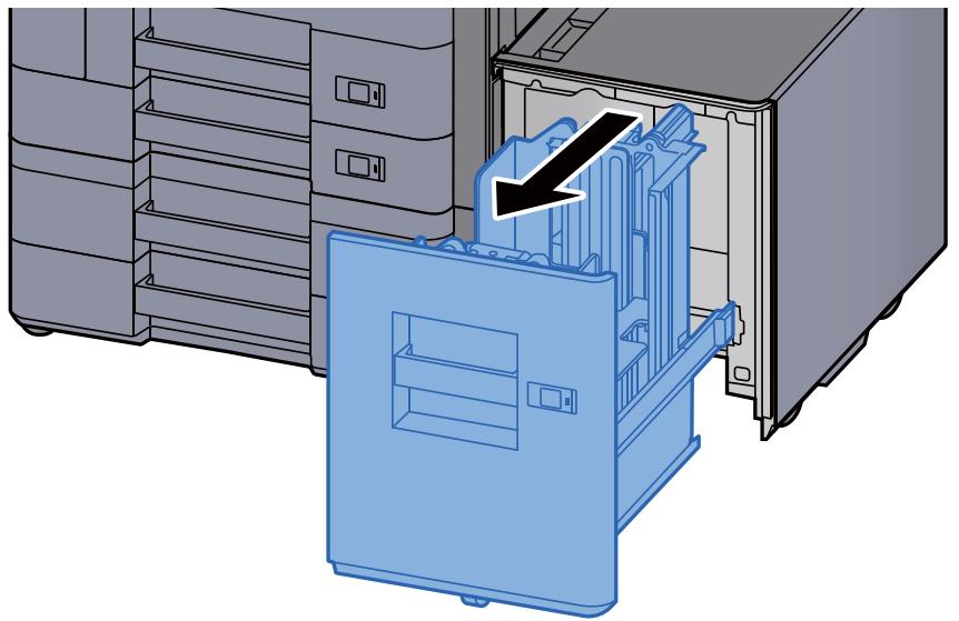 KYOCERA TASKALFA 306CI - Sortir entièrement le magasin de la machine. - 1