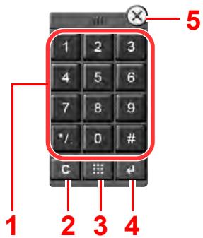KYOCERA TASKALFA 4002I - Saisie de numéros - 1