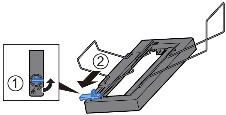KYOCERA TASKALFA 4002I - Installer le plateau pour bannière. - 1