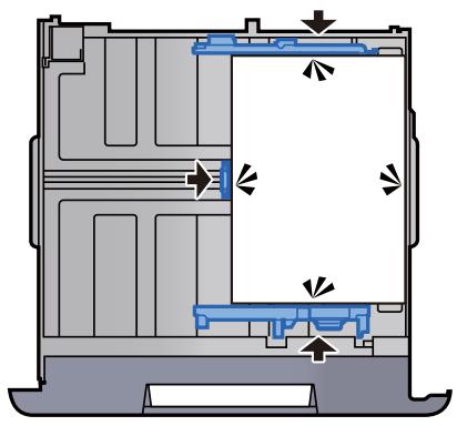 KYOCERA TASKALFA 4002I - Vérifier que les guides de longueur et de largeur papier sont bien en appui sur le papier. - 1