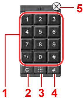 KYOCERA TASKALFA 3252CI - Saisie de numéros - 1